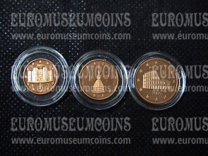 2005 Italia 1 - 2 - 5 centesimi di Euro Proof  