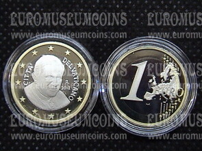 2012 Vaticano euro 1 proof da set ufficiale
