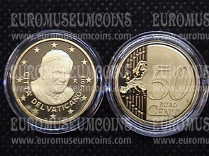 2012 Vaticano eurocent 50 proof da set ufficiale