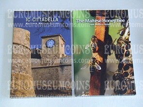 Malta 2024 Cittadella di Gozo + Ape mellifera 2 euro commemorativi in folder 
