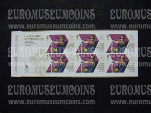 2012 Gran Bretagna Medaglie d' oro Olimpiadi di Londra Libretto 16 Tennis