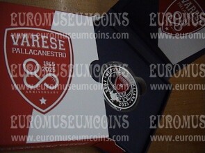 Italia 2025 Pallacanestro Varese 5 euro commemorativo in argento proof