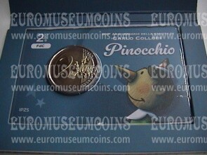 Italia 2026 Collodi Pinocchio  2 euro commemorativo in coincard