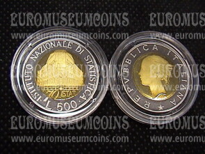 1996 Italia 500 Lire Istat Proof