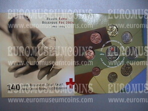 2004 Belgio divisionale FDC  in confezione ufficiale con medaglia colorata