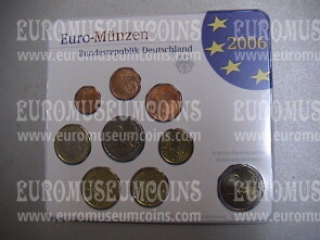 2006 Germania serie divisionale zecca G blister ufficiale FDC