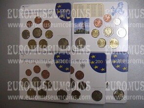 2008 Germania serie divisionali 5 zecche confezione ufficiale FDC