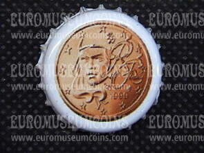 Valfrutta serie euro Francia Tappo a Corona 2 cent