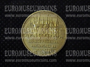 2011 Polonia 2 Zloty Pellegrinaggio Varsavia Jasna Gora