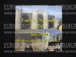 2008 Spagna Aragon divisionale FDC in confezione ufficiale