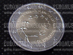 Slovenia 2017 Decennale Introduzione Euro 2 Euro commemorativo