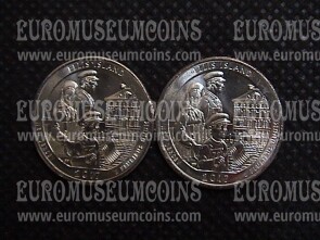 2017 USA Ellis Island New Jersey zecca P + D quarti di dollaro Parchi