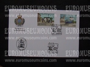 2013 FDC Veicoli Postali San Marino