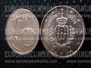 2018 San Marino 1 Centesimo di Euro nuovo conio 