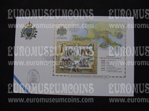 2000 San Marino Giubileo BF Busta primo giorno di emissione FDC