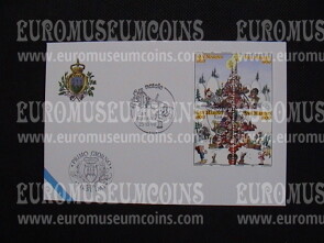 1998 San Marino Natale Busta primo giorno di emissione FDC