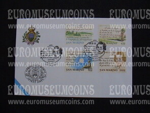 1998 San Marino Giacomo Leopardi Busta primo giorno di emissione FDC