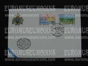 1995 San Marino Europa Busta primo giorno di emissione FDC