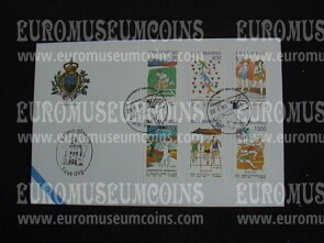 1993 San Marino Sport Busta primo giorno di emissione FDC