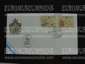 1990 San Marino Scoperta dell'America Busta primo giorno di emissione FDC