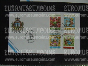1990 San Marino Carlo Collodi Busta primo giorno di emissione FDC