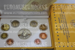 2009 Vaticano divisionale PROOF con medaglia in argento in COFANETTO ufficiale