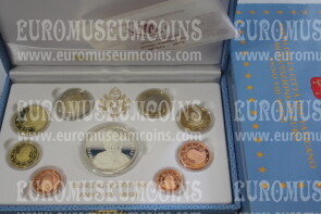 2012 Vaticano divisionale con 20 euro in argento PROOF in COFANETTO ufficiale