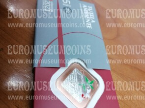 Italia 2023 Tutela dell'Ambiente 5 euro commemorativo FDC in argento e rame