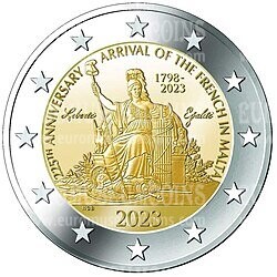 Malta 2023 Napoleone 2 Euro commemorativo UNC
