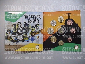 2016 Belgio divisionale FDC Olimpiadi di Rio in confezione ufficiale