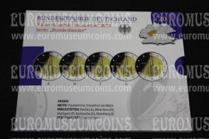 Germania 2015 Hessen 5 zecche 2 Euro commemorativi Proof