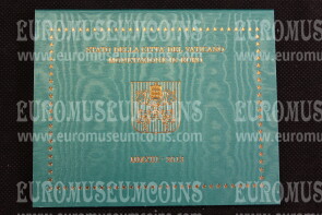 2013 Vaticano divisionale FDC in folder ufficiale