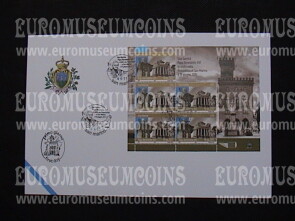 2011 FDC Visita di Papa Benedetto XVI BF San Marino