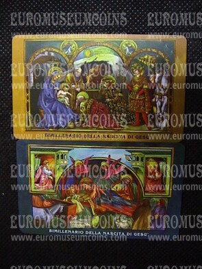2000 San Marino Serie Bimillenario della Nascita di Gesù Telecarte