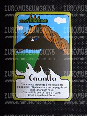 2001 San Marino Cavallo Telecarta da Lire 2000
