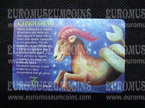 1996 San Marino Zodiaco Capricorno Telecarta Lire 2000