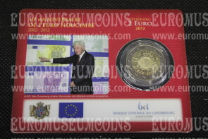Lussemburgo 2012 Decennale 2 Euro commemorativo in coincard