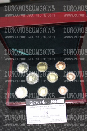 2004 Lussemburgo divisionale PROOF con il 2 euro commemorativo in confezione ufficiale