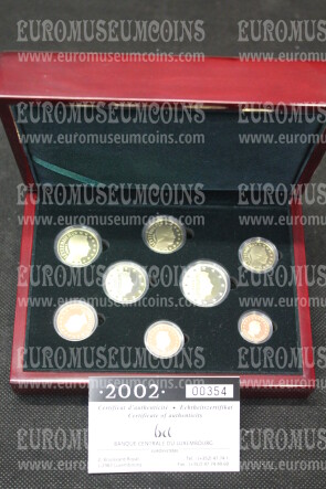 2002 Lussemburgo divisionale PROOF in confezione ufficiale