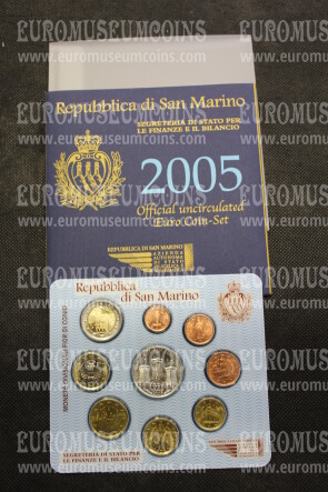 2005 San Marino divisionale FDC con il 5 Euro in argento in confezione ufficiale