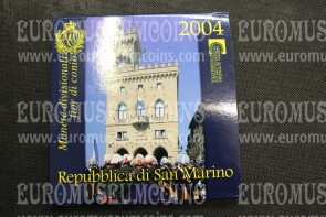 2004 San Marino divisionale FDC con il 5 Euro in argento in confezione ufficiale