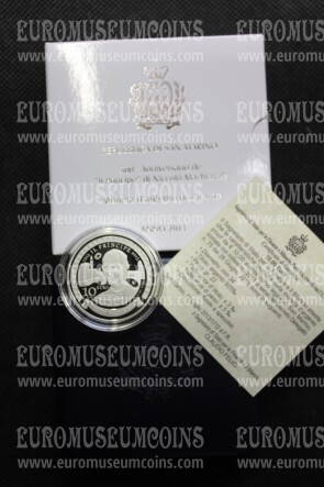 2013 San Marino 10 Euro PROOF Machiavelli in argento con cofanetto  