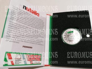 2021 Italia 5 Euro FDC Nutella Serie Eccellenze Italiane Verde